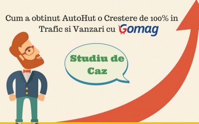 [Studiu de caz] Cum a obtinut AutoHut o Crestere de 100% in Trafic si Vanzari cu Gomag