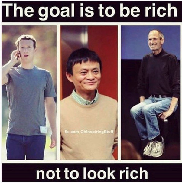 fii bogat nu arata ca si un bogat