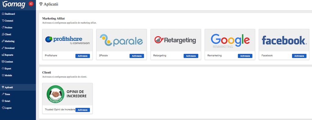 trusted.ro aplicatii gomag