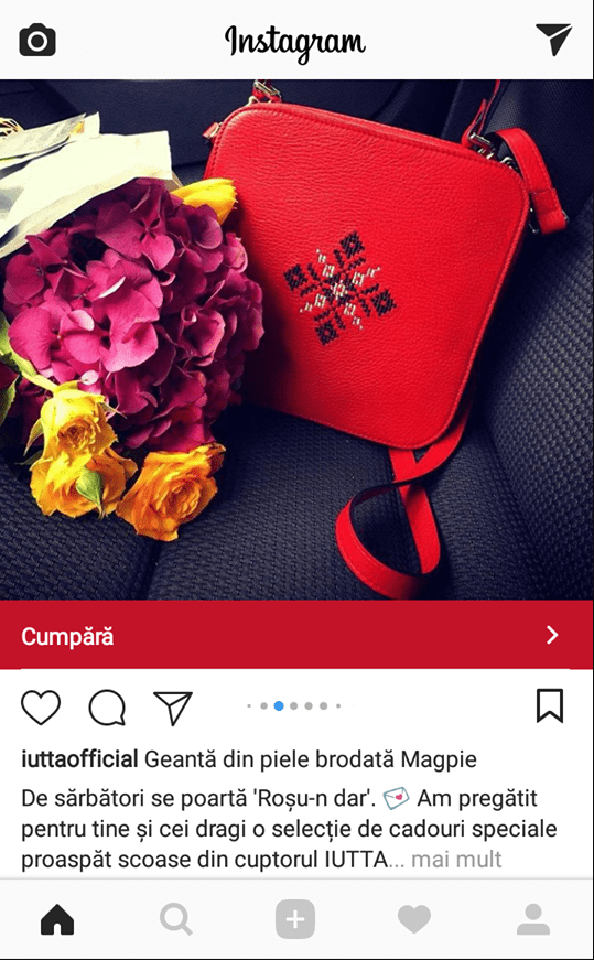 reclama instagram iutta carusel