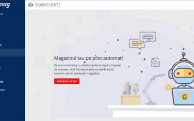 GoBot – Magazinul tau pe pilot automat la Gomag