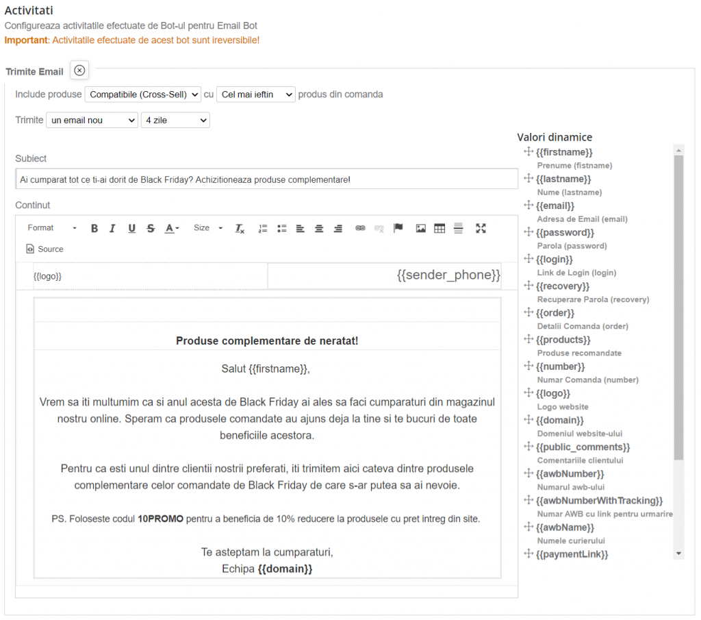Gomag-Email Bot