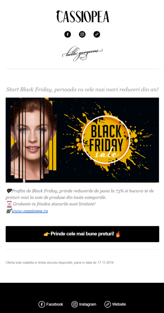 newsletter black friday