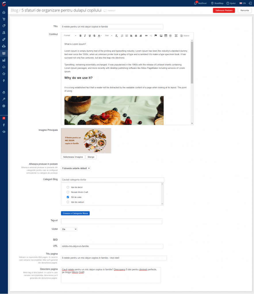 adaugare-postare-blog-gomag