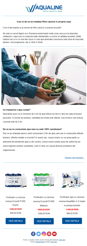 design email minimalist