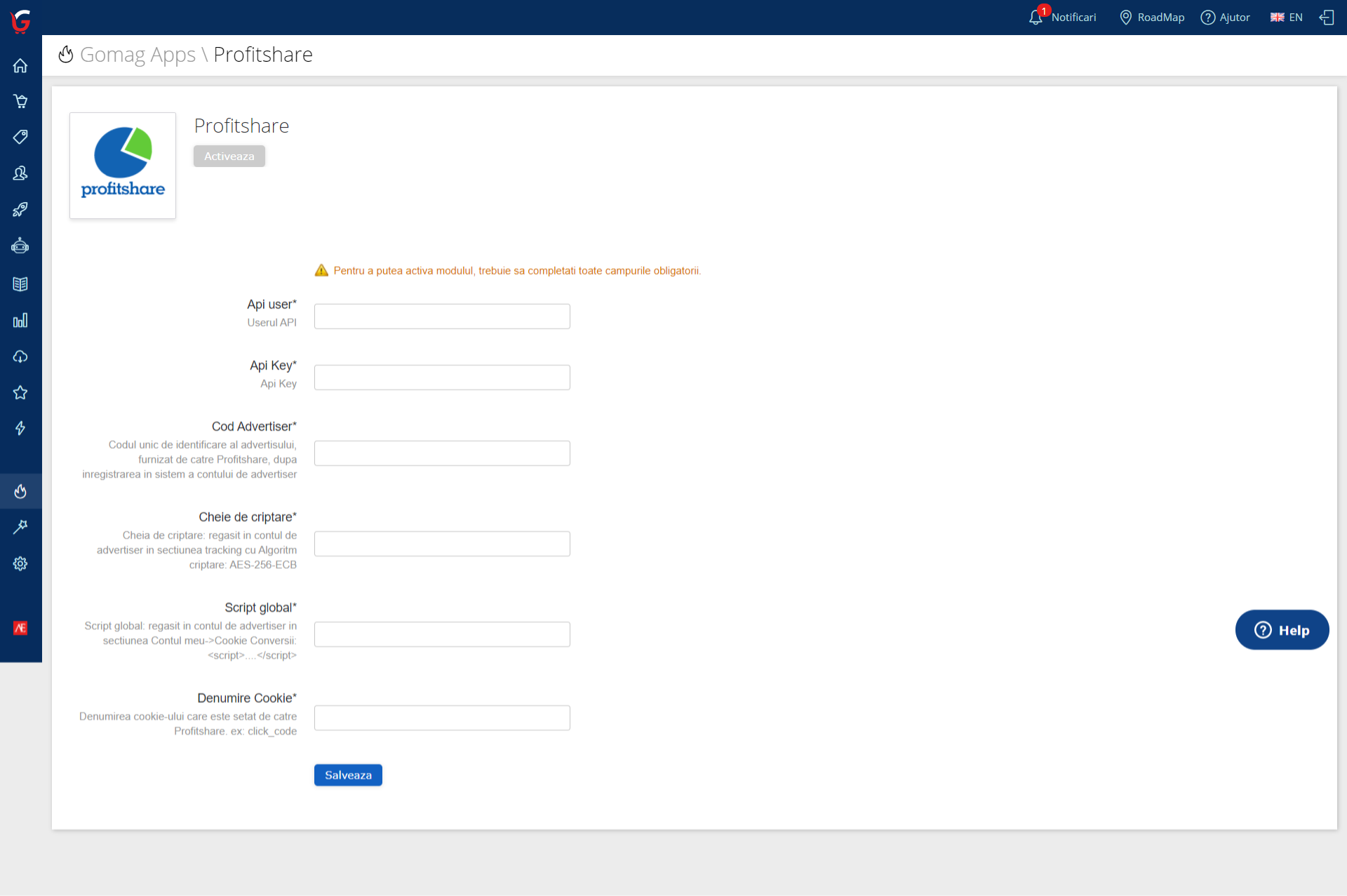integrare-profitshare-gomag integrare-profitshare-gomag