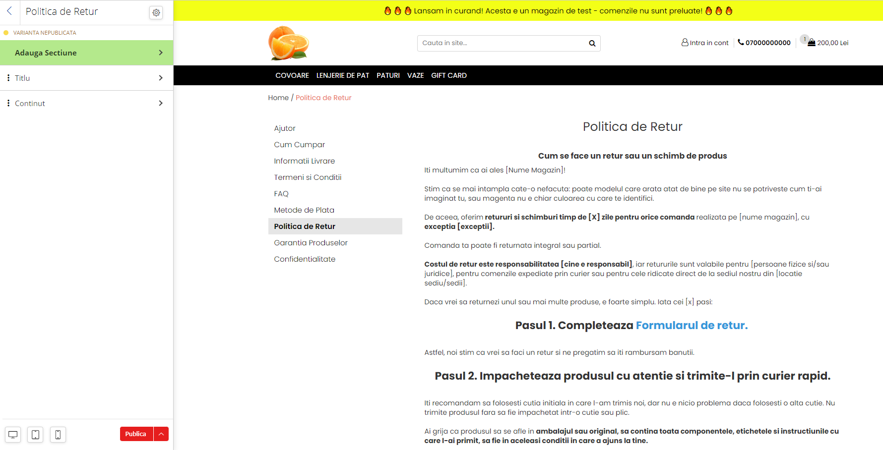 sablon-politica-de-retur