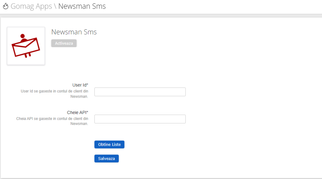 Configurari-Newsman-SMS
