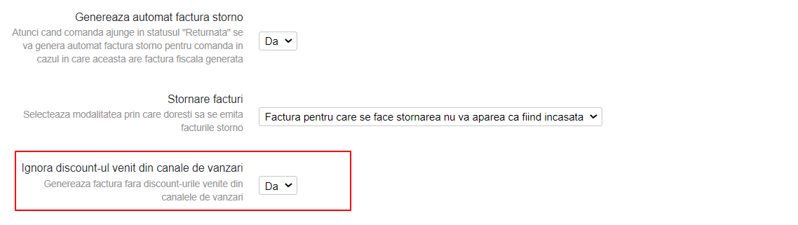 Smartbill - Ignora discount-ul