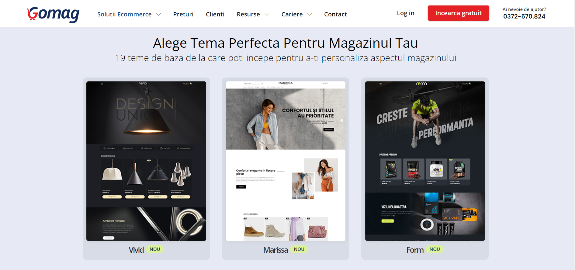 temele gomag ecommerce