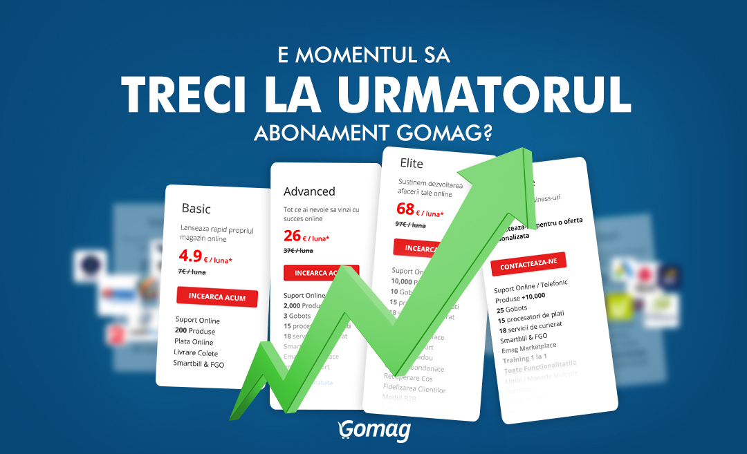 Cum iti dai seama ca e momentul sa treci la urmatorul abonament Gomag
