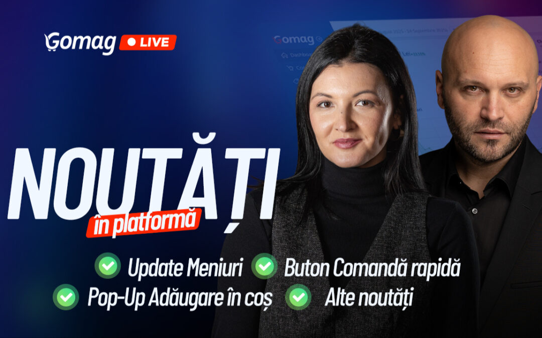 Update Meniuri, buton Comanda rapida, Pop-Up Adaugare in cos si alte noutati